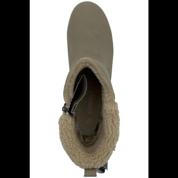 Khombu Water Repellent Ankle Boots Sarah Taupe - Medium - Picture 2 of 3